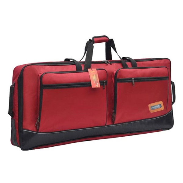 DUOER 61-key Waterproof Piano Keyboard Bag, Red - A5A RED