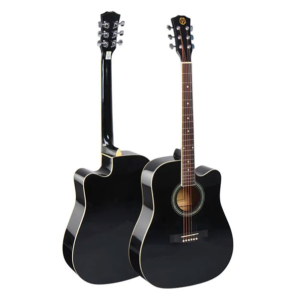 ENJOY Basswood 41" Acoustic Guitar, Black - E41-DDL-BK
